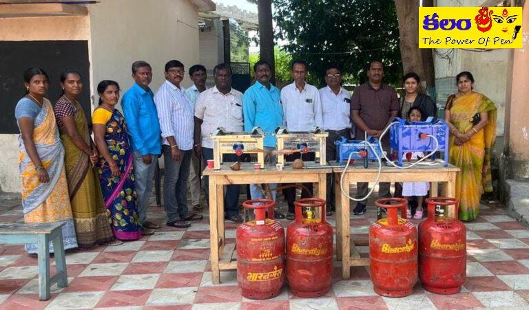 ప్రభుత్వ పాఠశాలకు సిలిండర్లు గ్యాస్ స్టవ్ ల వితరణ. 